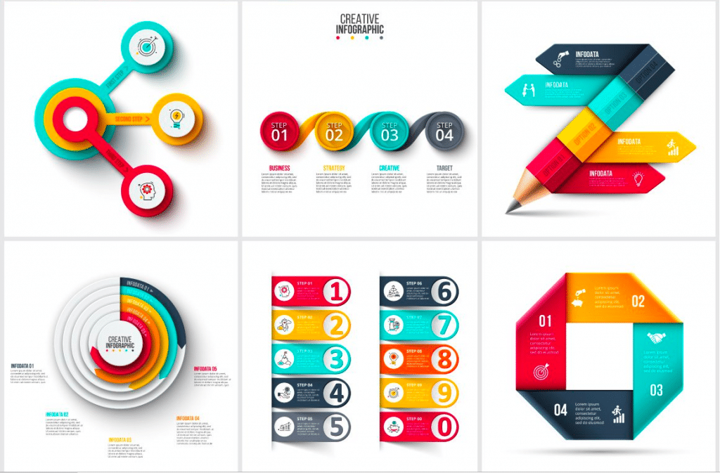 Set de templates para infografías /// El blog de aleare.design