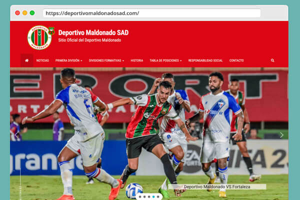 DEPORTIVO MALDONADO - Rediseño web Wordpress