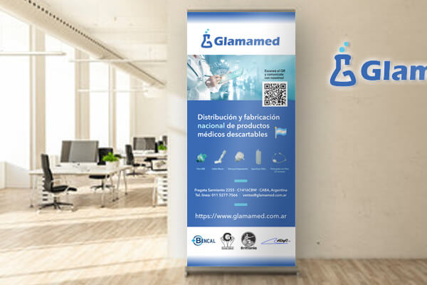 GLAMAMED - Diseño banner rollup